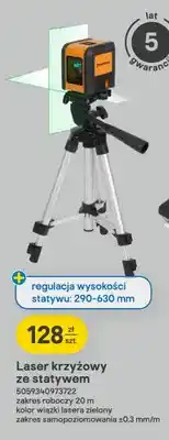 Castorama Laser krzyżowy ze statywem Magnusson oferta