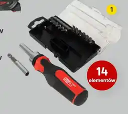 Castorama Zestaw bitów z wkrętakiem 14 elementów Forge Steel oferta