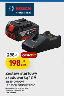 Castorama Zestaw startowy z ładowarką Bosch oferta