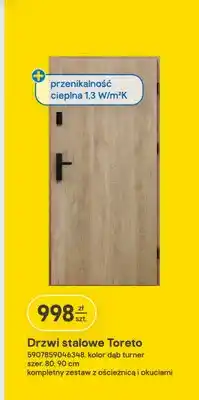 Castorama Drzwi stalowe Toreto 80 cm oferta