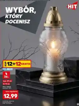 Kaufland Znicz szklany grawerowany 110 g oferta