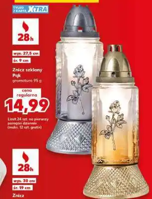 Kaufland Znicz szklany Pąk oferta