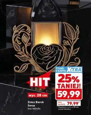 Kaufland Znicz Barok serce oferta