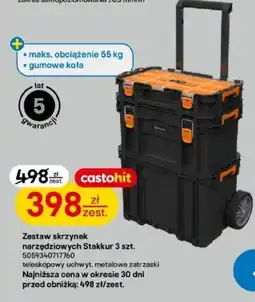 Castorama Zestaw skrzynek narzędziowych Stakkur oferta