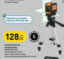 Castorama Laser krzyżowy ze statywem oferta