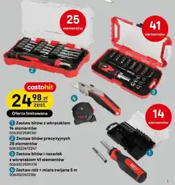 Castorama castohit Zestaw bitów z wkrętakiem oferta