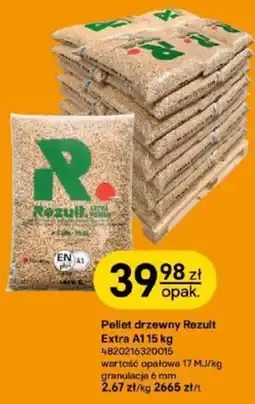 Castorama Pellet drzewny Rezult Extra A1 oferta