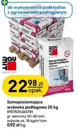 Castorama Samopoziomująca wylewka podłogowa Bau mit oferta
