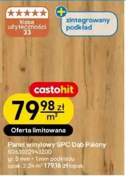 Castorama Panel winylowy SPC Dąb Palony oferta