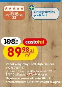 Castorama Panel winylowy SPC Dąb Galicus oferta