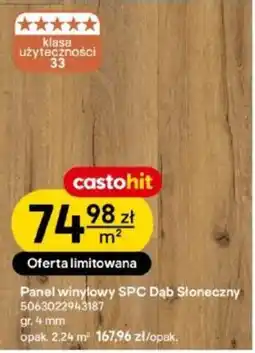 Castorama Panel winylowy SPC Dąb Słoneczny castohit oferta
