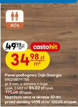 Castorama Panel podłogowy Dąb Georgia oferta