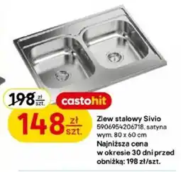 Castorama Zlew stalowy Sivio oferta