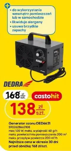 Castorama Generator ozonu DEDRA oferta