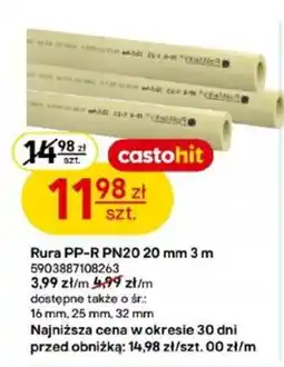 Castorama Rura PP-R PN20 20 mm 3 m oferta