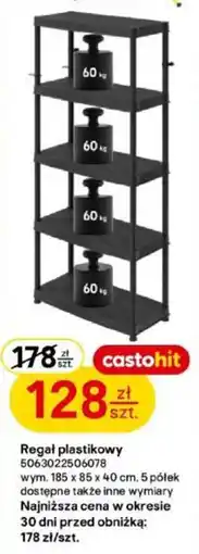 Castorama Regał plastikowy castohit oferta
