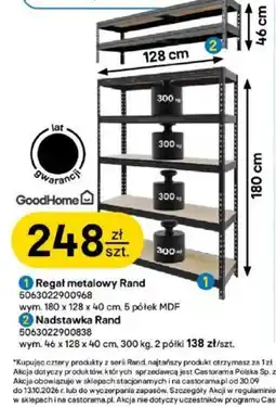 Castorama Regał metalowy Rand oferta