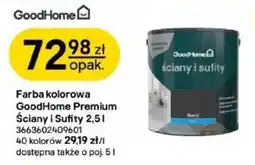Castorama Farba kolorowa GoodHome Premium Ściany i Sufity oferta