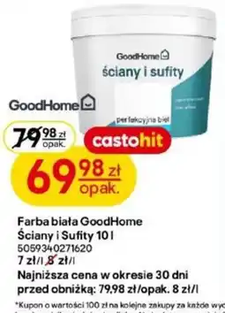 Castorama Farba biała GoodHome Ściany i Sufity oferta