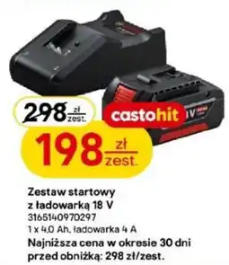 Castorama Zestaw startowy z ładowarką 18 V oferta