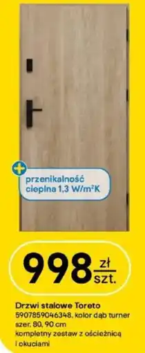 Castorama Drzwi stalowe Toreto oferta