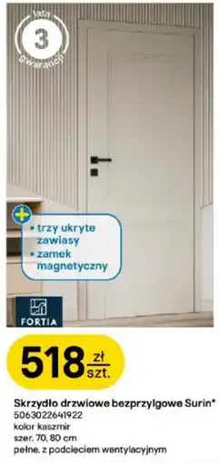 Castorama Skrzydło drzwiowe bezprzylgowe Surin* oferta