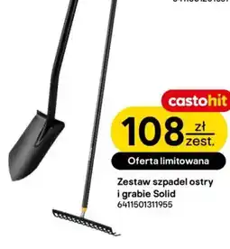 Castorama Zestaw szpadeł ostry i grabie Solid oferta