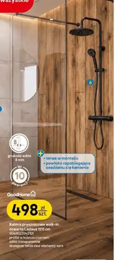 Castorama Kabina prysznicowa walk-in Ledava 120 cm oferta