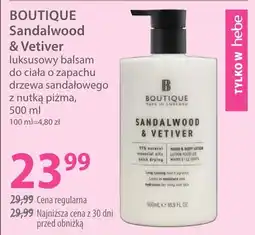 Hebe BOUTIQUE Sandalwood & Vetiver oferta