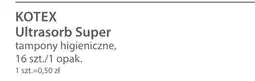 Hebe Tampony Higieniczne Kotex Ultrasorb Super oferta