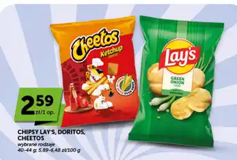 Chipsy Lay's, Doritos, Cheetos