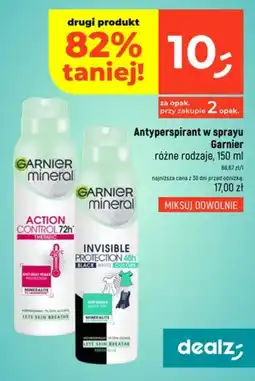 Dealz Antyperspirant w sprayu Garnier mineral oferta