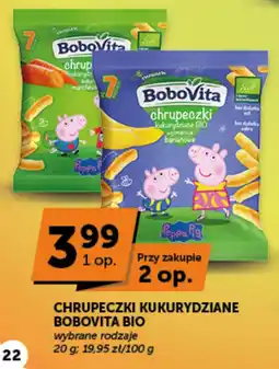 Groszek Chrupeczki kukurydziane Bobovita BIO oferta
