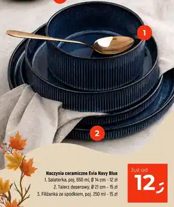 Dealz Naczynia ceramiczne Evia Navy Blue oferta