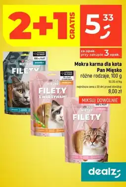 Dealz Mokra karma dla kota Pan Mięsko oferta