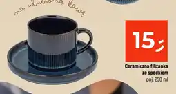 Dealz Ceramiczna filiżanka ze spodkiem oferta