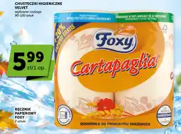 Groszek Chusteczki Higieniczne Velvet Foxy Cartapaglia oferta