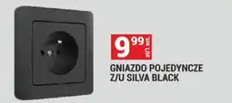 Merkury Market Gniazdo Pojedyncze Z/U Silva Black oferta