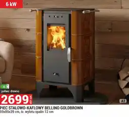 Merkury Market Piec Stalowo-Kaflowy Bellino Goldbrown oferta