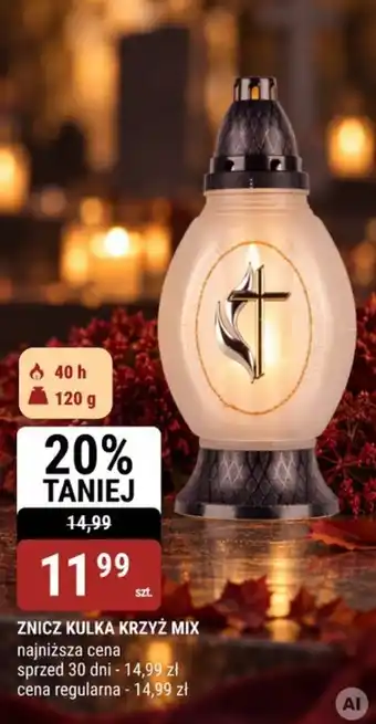 Znicz Kulka Krzyż Mix