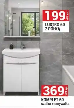 Merkury Market Komplet 60 szafka + umywalka oferta