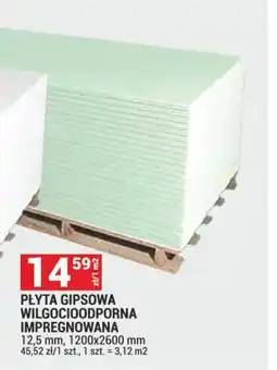 Merkury Market Płyta Gipsowa Wilgocioodporna Impregnowana oferta