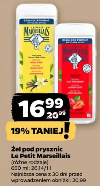 Netto Żel pod prysznic Le Petit Marseillais oferta