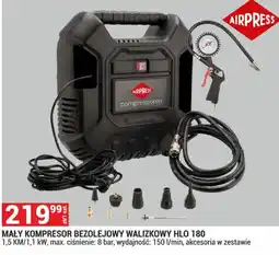 Merkury Market Mały Kompresor Bezolejowy Walizkowy HLO 180 oferta