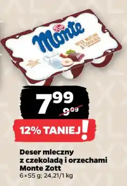 Netto Deser mleczny z czekoladą i orzechami Monte Zott oferta