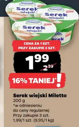 Netto Serek wiejski Miletto oferta