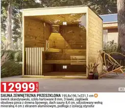 Merkury Market Sauna Zewnętrzna Przeszklona oferta
