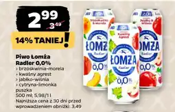Netto Piwo Łomża Radler 0,0% oferta