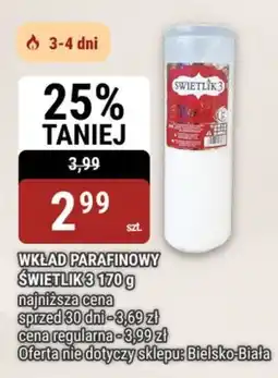 bi1 Wkład Parafinowy Świetlik 3 oferta