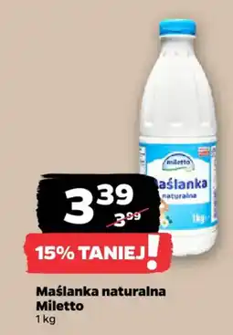 Netto Maślanka naturalna Miletto oferta